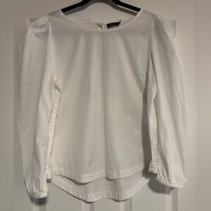 Vineyard Vines Cotton Poplin Puffy Sleeve Top, size XL